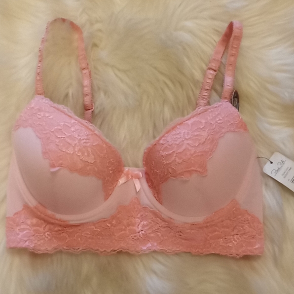 Rene Rofe Pink Lace & Satin Bra - Picture 16 of 16